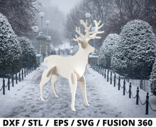 Load image into Gallery viewer, Plywood garden deer cnc file
